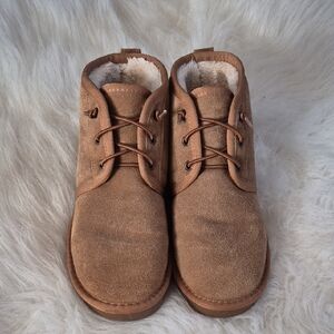 Brown Suede Winter Boots - Cozy Lined Lace-Up